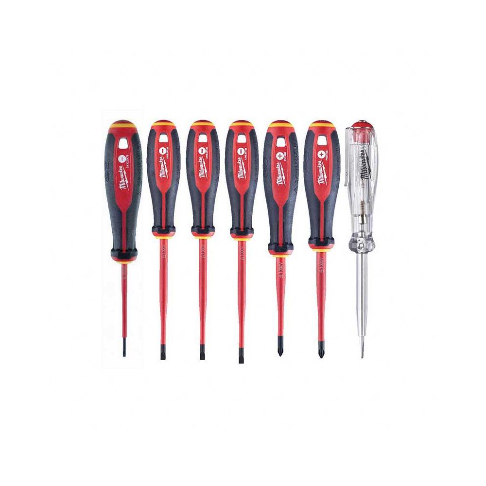 Milwaukee Tri-Lobe VDE Schroevendraaier PH SET | 7 delig - 4932478739