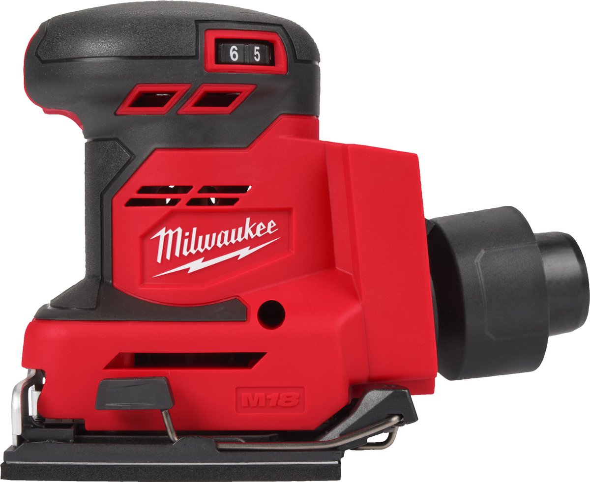 Milwaukee M18BQSS-0 | Accu Vlakschuurmachine | Excl accu&apos;s en lader - 4933479966