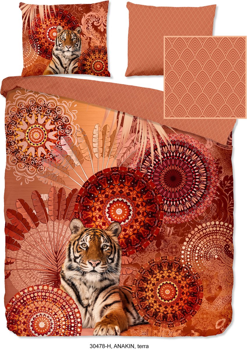Hip Anakin Dekbedovertrek Lits-jumeaux (240 x 200/220 cm + 2 kussenslopen) Dekbedovertrek - Oranje