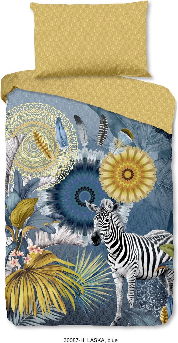 Hip Laska Dekbedovertrek 2-persoons (200 x 200/220 cm + 2 kussenslopen) Dekbedovertrek - Blauw
