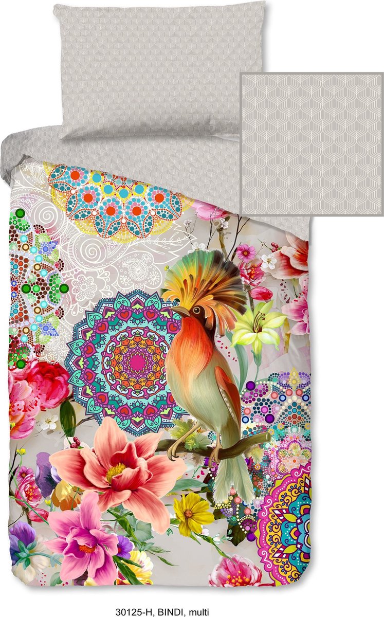 Hip Bindi Dekbedovertrek 2-persoons (200 x 200/220 cm + 2 kussenslopen) Dekbedovertrek