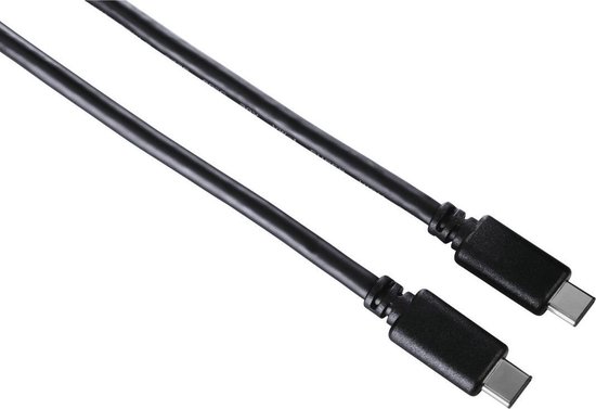 Hama USB-C-naar USB-C-kabel 3 sterren 0,75m - Zwart