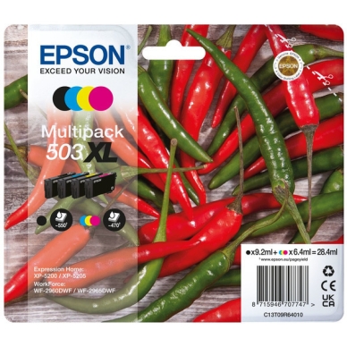 Epson Inktcartridge MultiPack Epson 503 XL Bk,C,M,Y T09R6 Replace: N/A