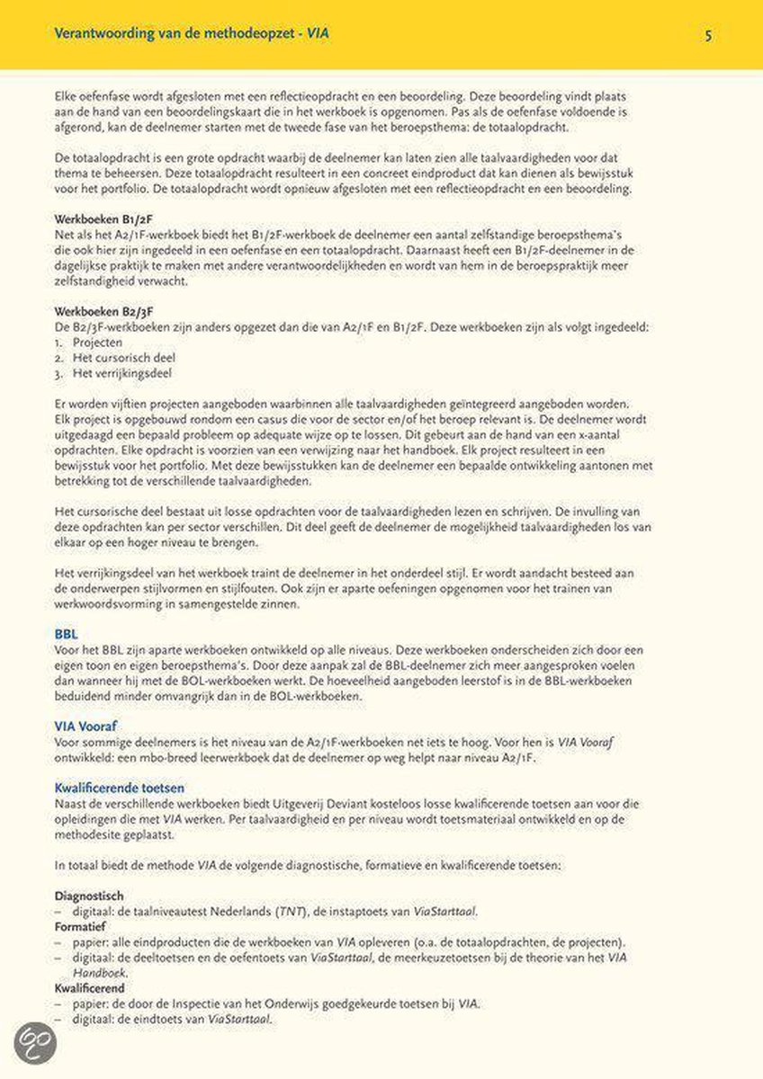 Deviant, Uitgeverij VIA werkboek