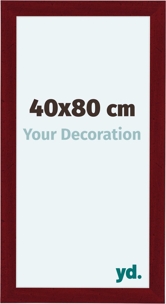 Your Decoration Como Mdf Fotolijst 40x80cm Wijn Geveegd - Rood