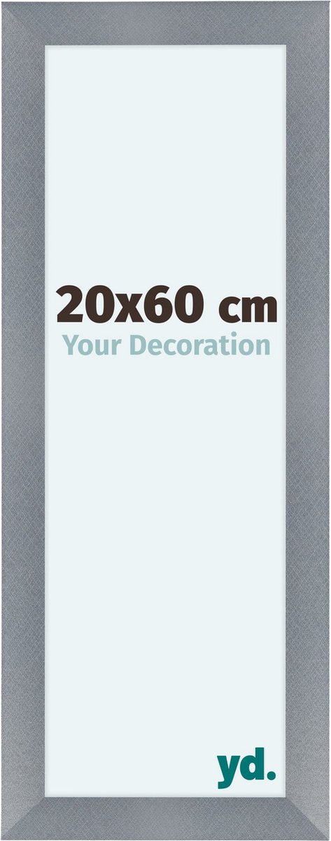 Your Decoration Como Mdf Fotolijst 20x60cm Aluminium Geborsteld - Grijs