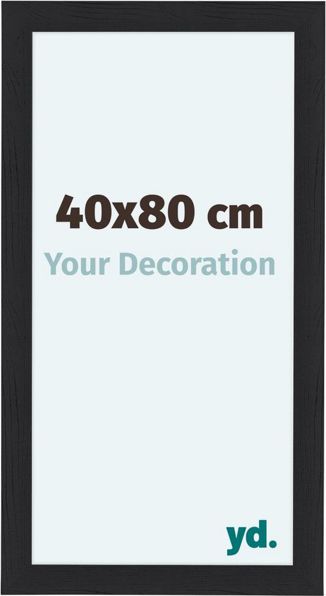 Your Decoration Como Mdf Fotolijst 40x80cm Houtnerf - Zwart