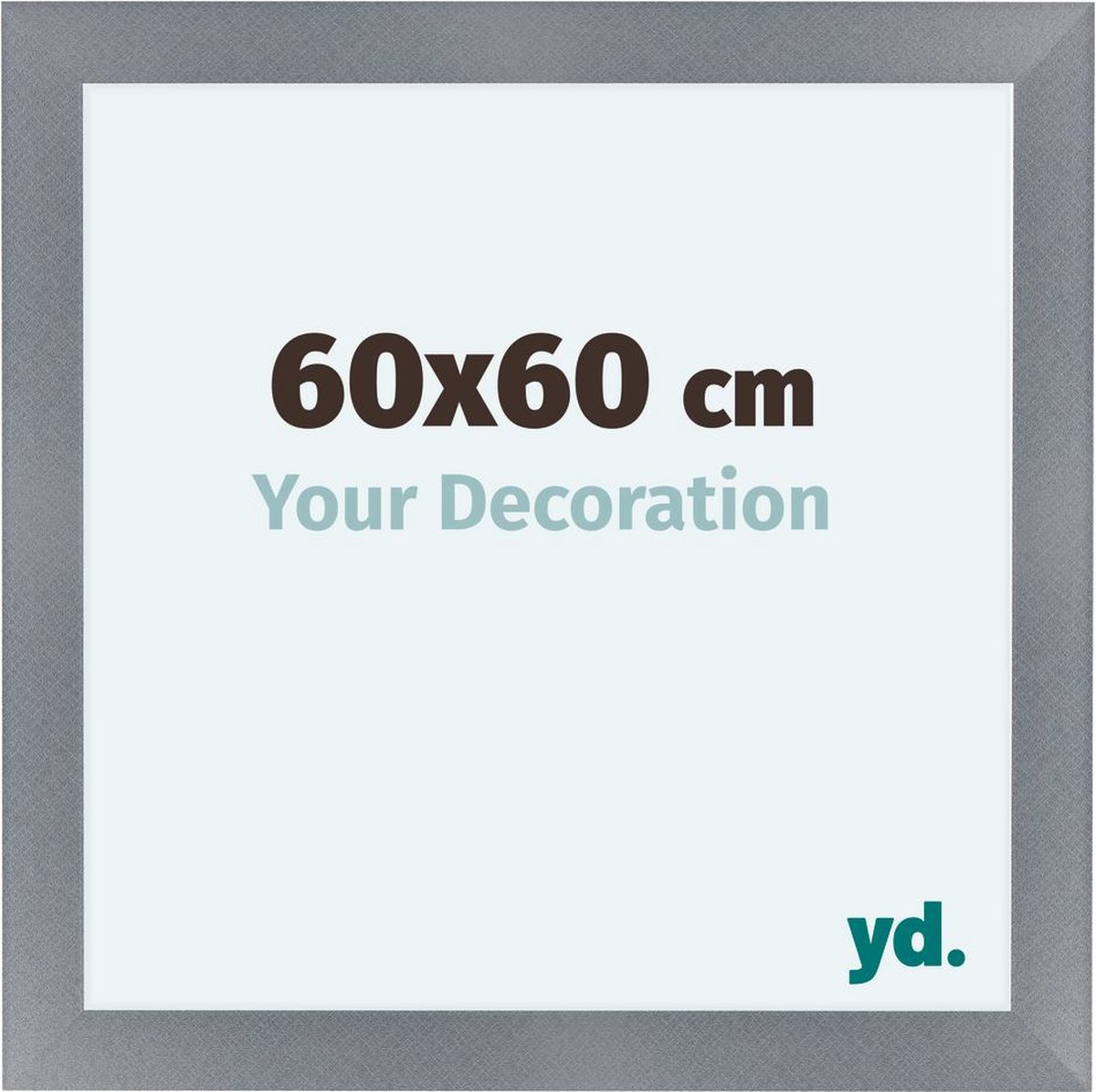 Your Decoration Como Mdf Fotolijst 60x60cm Aluminium Geborsteld - Grijs