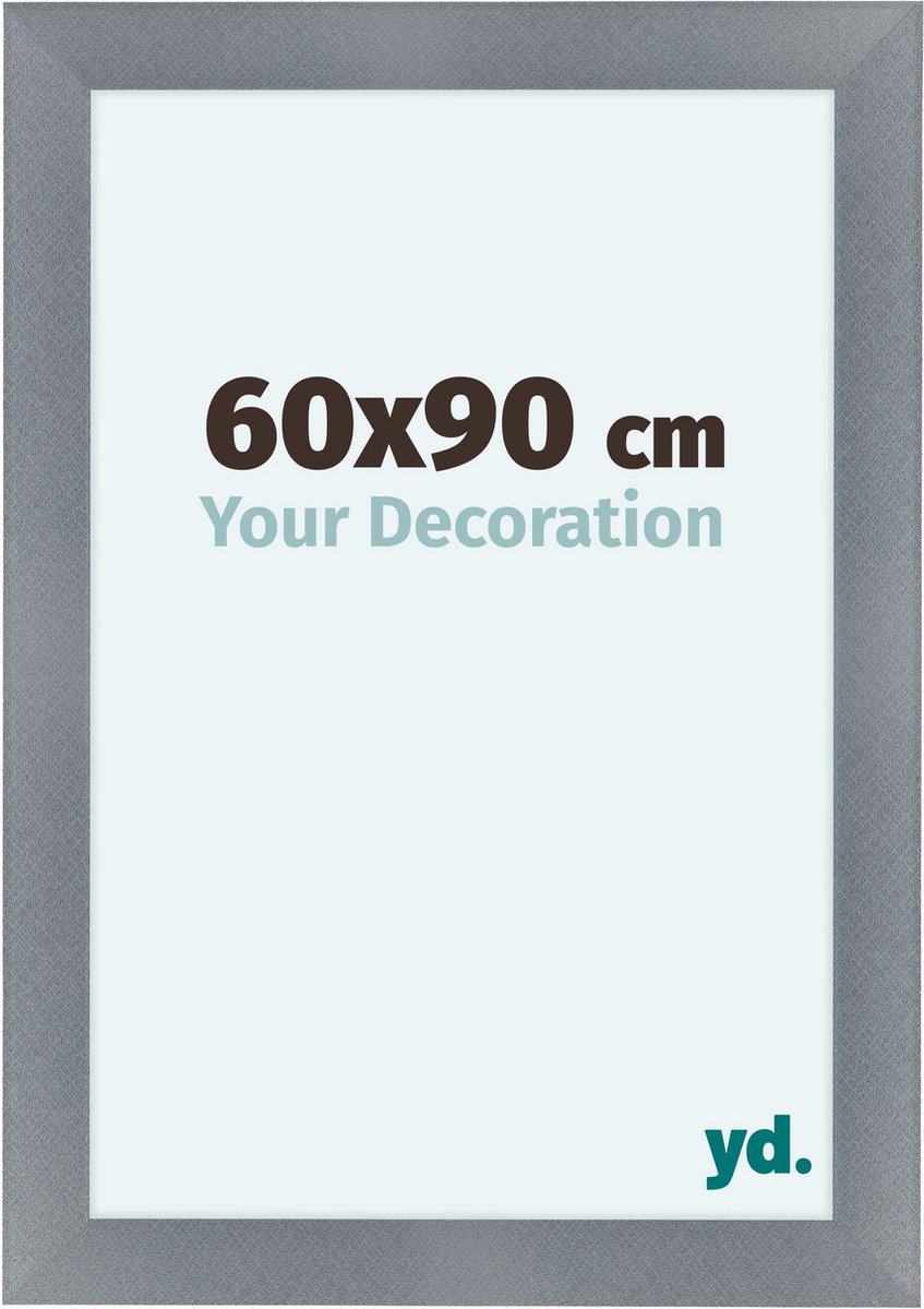 Your Decoration Como Mdf Fotolijst 60x90cm Aluminium Geborsteld - Grijs