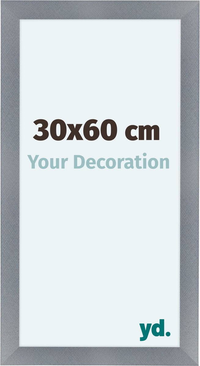 Your Decoration Como Mdf Fotolijst 30x60cm Aluminium Geborsteld - Grijs