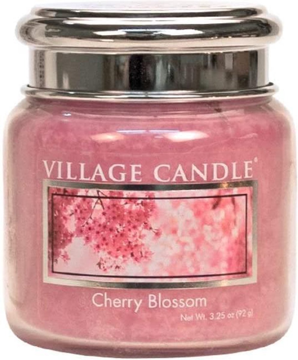 Village Candle - Cherry Blossom - Mini Candle - 25 Branduren - Roze