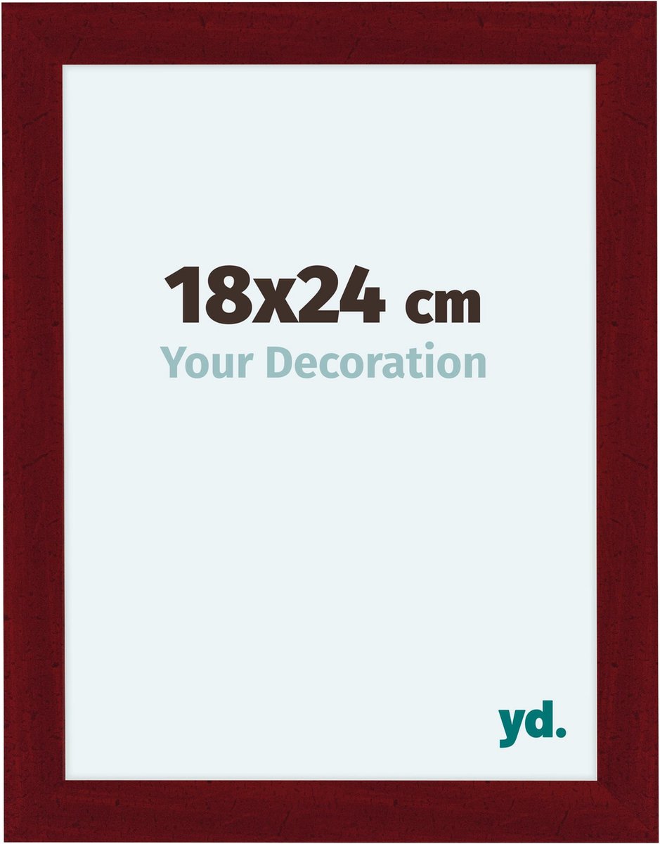 Your Decoration Como Mdf Fotolijst 18x24cm Wijn Geveegd - Rood