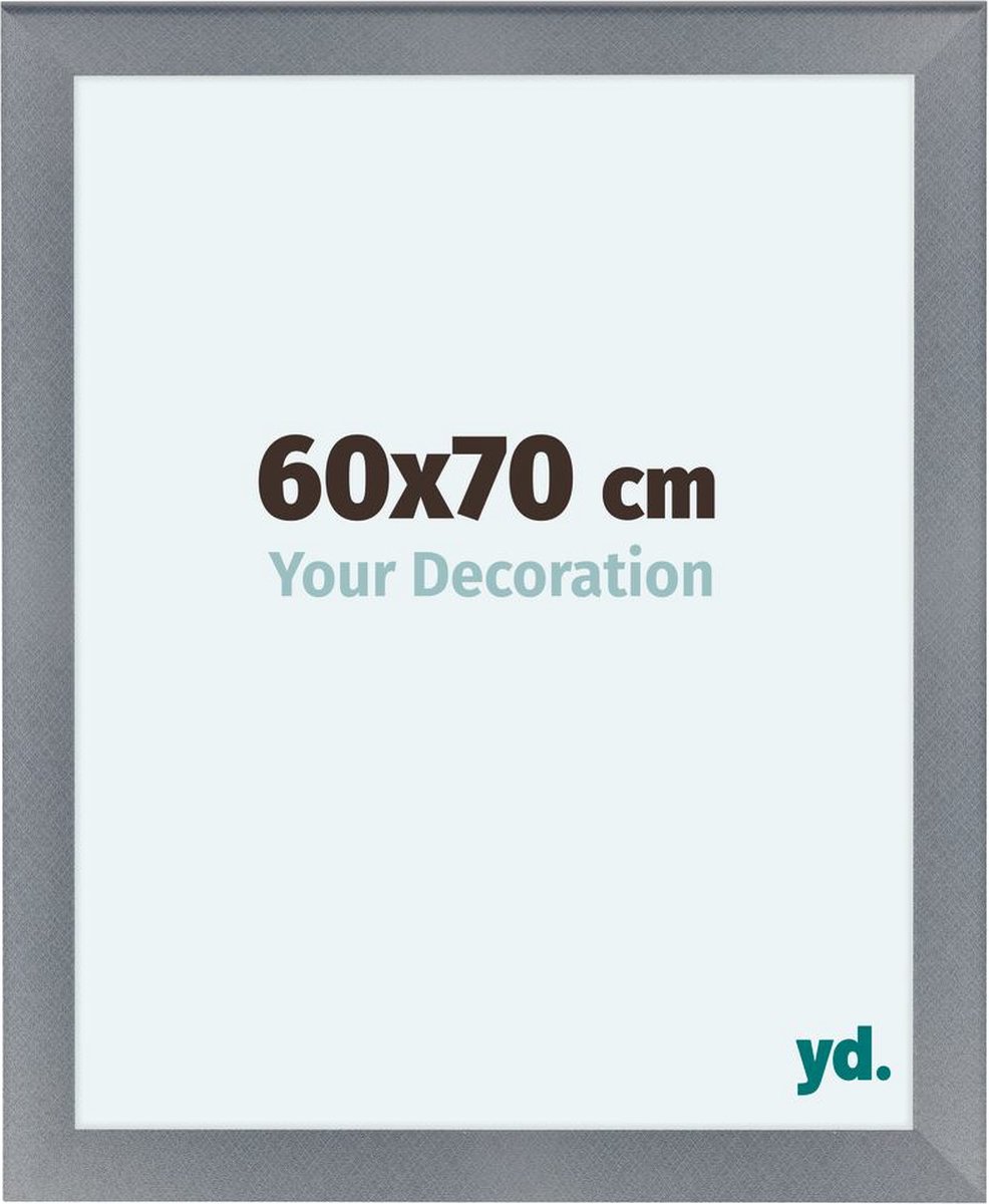 Your Decoration Como Mdf Fotolijst 60x70cm Aluminium Geborsteld - Grijs