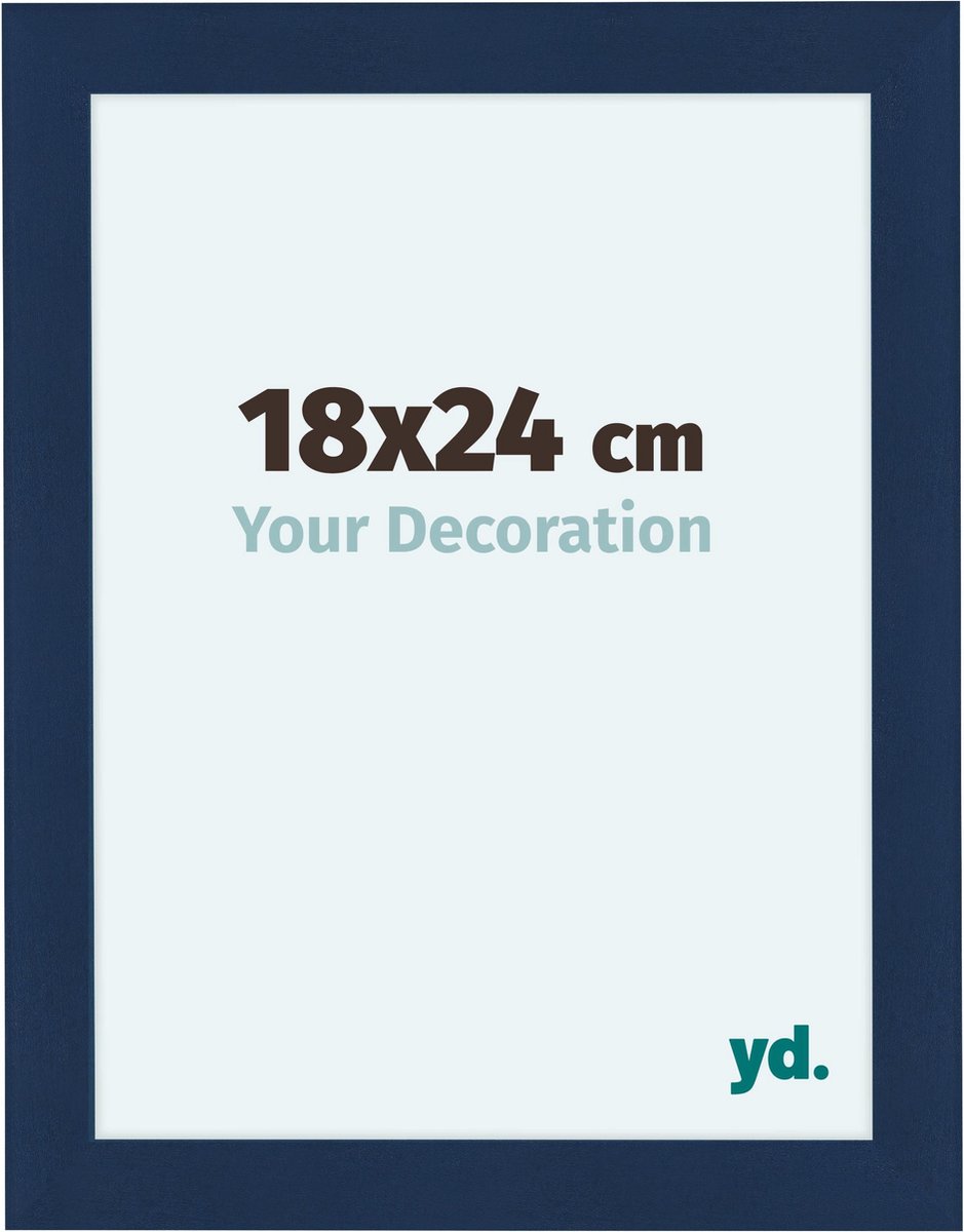 Your Decoration Como Mdf Fotolijst 18x24cm Donker Geveegd - Blauw