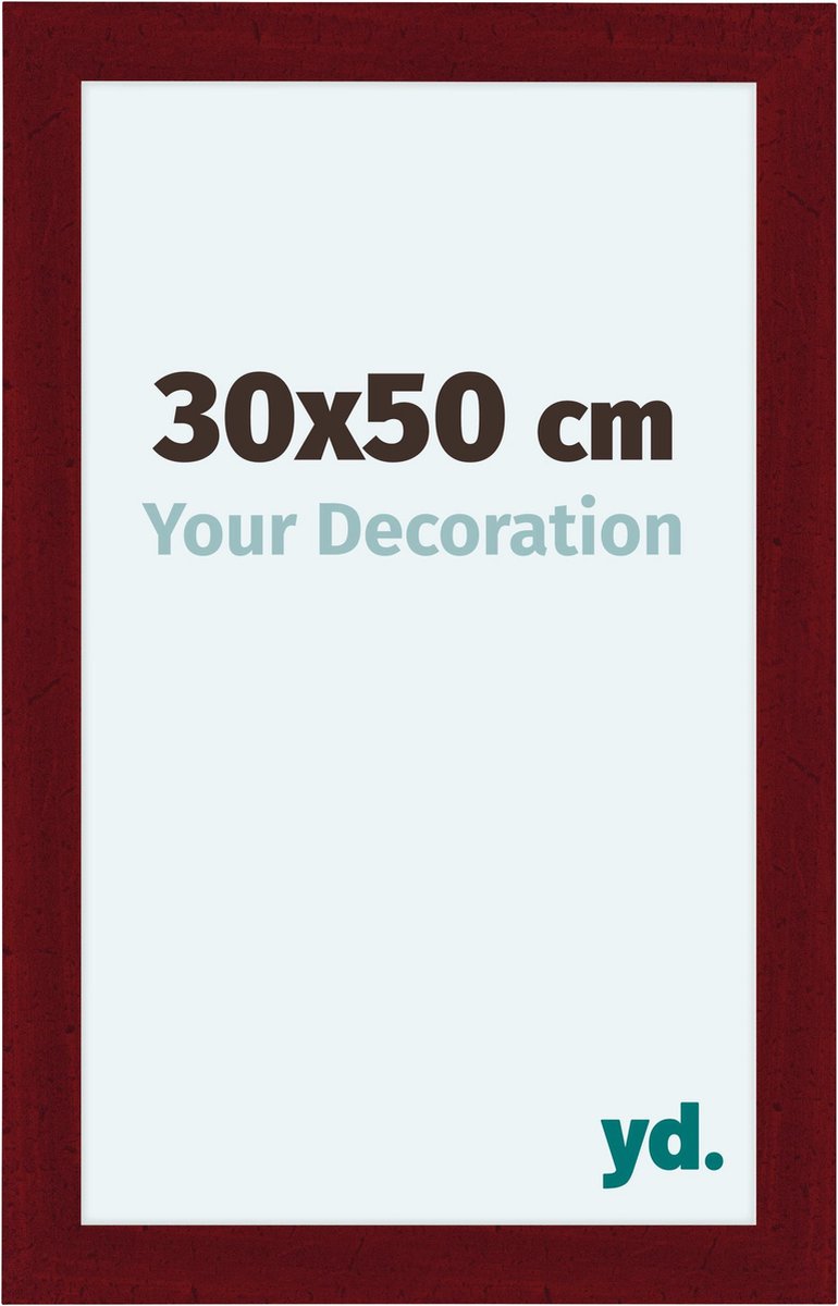 Your Decoration Como Mdf Fotolijst 30x50cm Wijn Geveegd - Rood