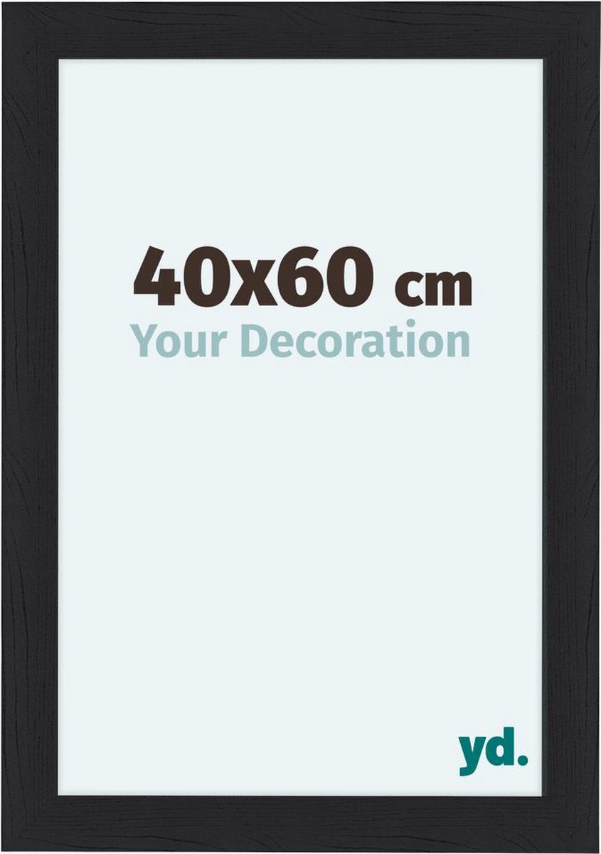 Your Decoration Como Mdf Fotolijst 40x60cm Houtnerf - Zwart