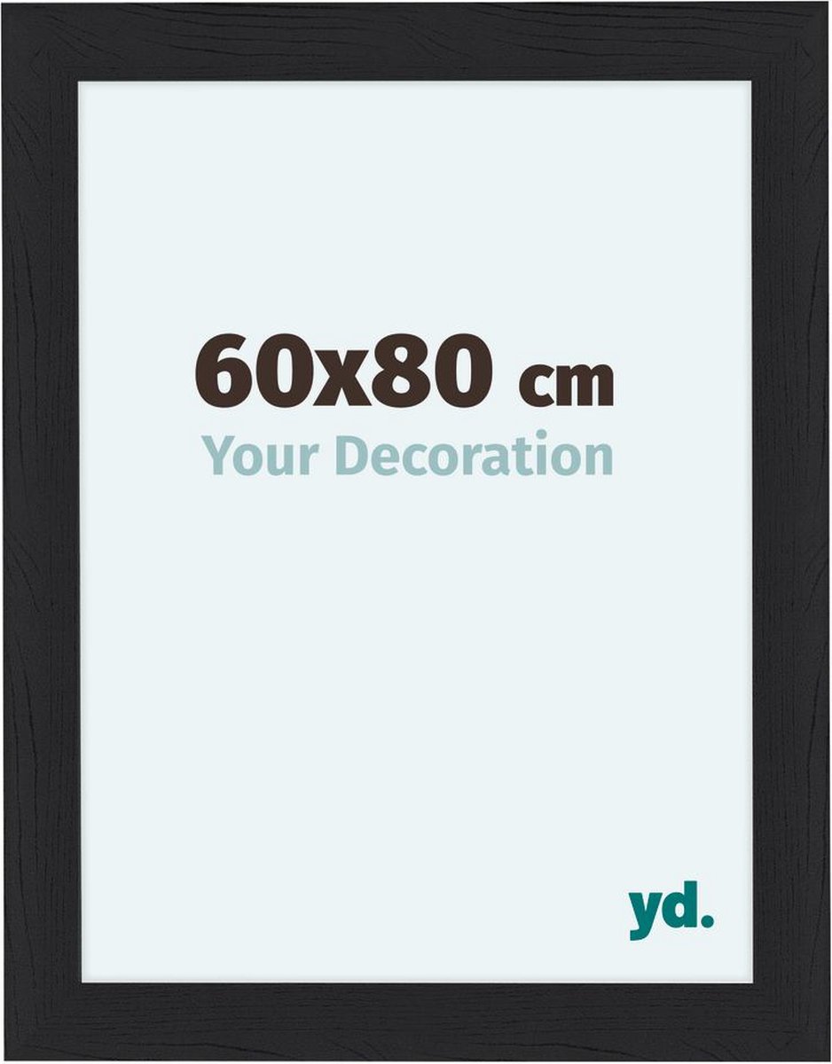 Your Decoration Como Mdf Fotolijst 60x80cm Houtnerf - Zwart