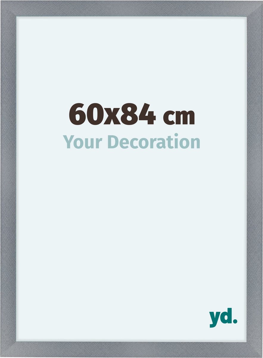 Your Decoration Como Mdf Fotolijst 60x84cm Aluminium Geborsteld - Grijs