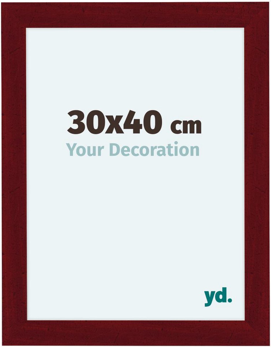 Your Decoration Como Mdf Fotolijst 30x40cm Wijn Geveegd - Rood