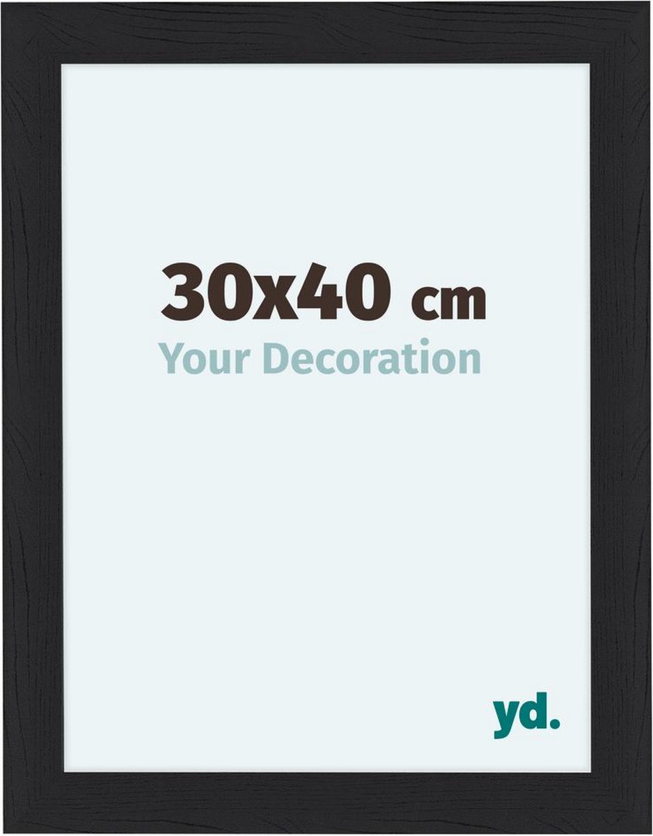 Your Decoration Como Mdf Fotolijst 30x40cm Houtnerf - Zwart