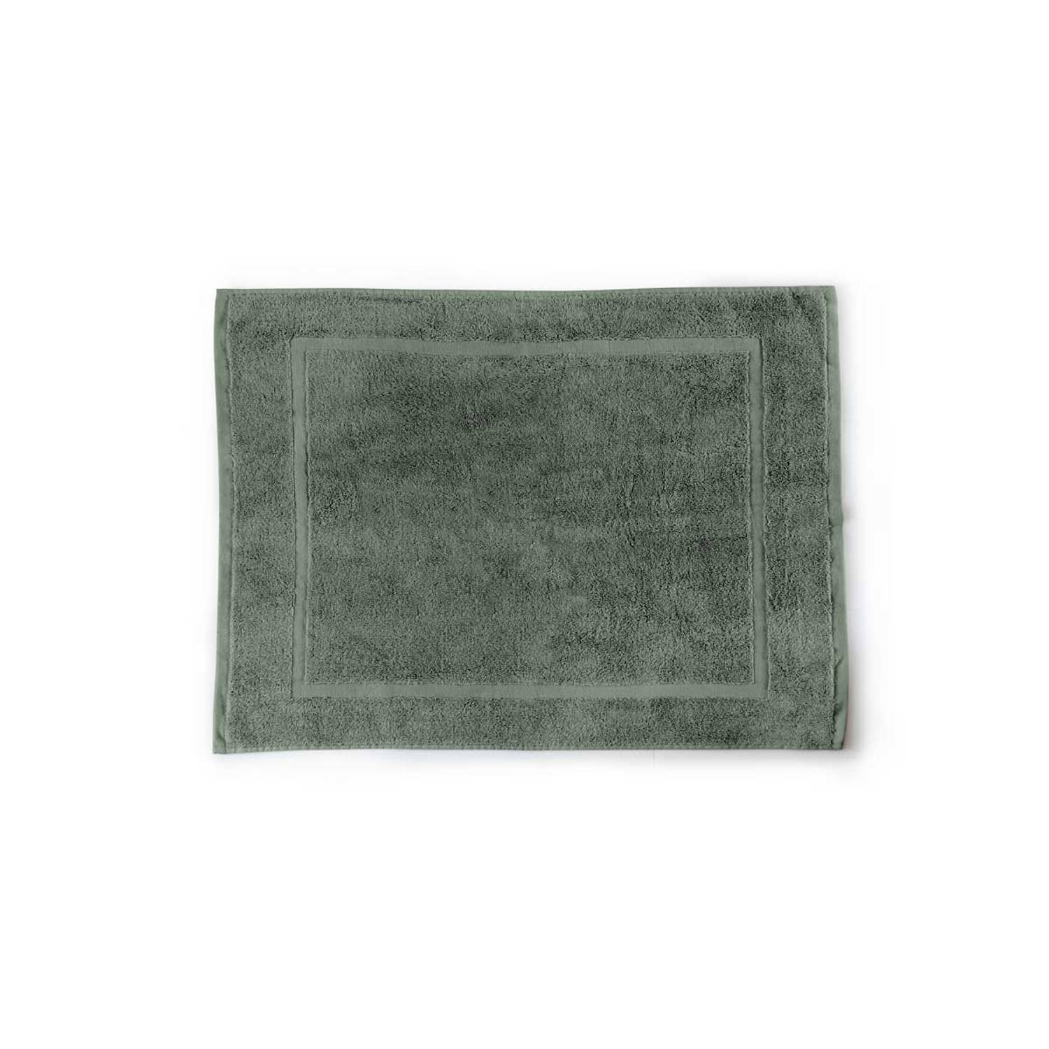 Linnick Pure Hotel Badmat 50x70cm - Olive Green - Set Van 2 - Groen