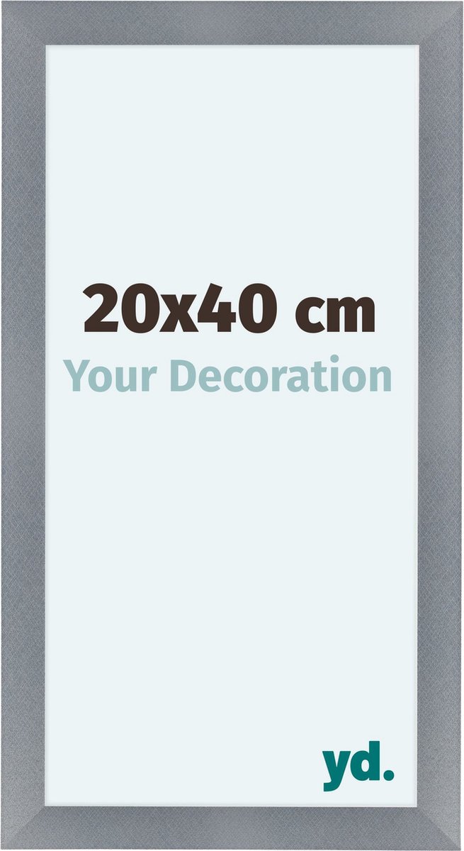 Your Decoration Como Mdf Fotolijst 20x40cm Aluminium Geborsteld - Grijs