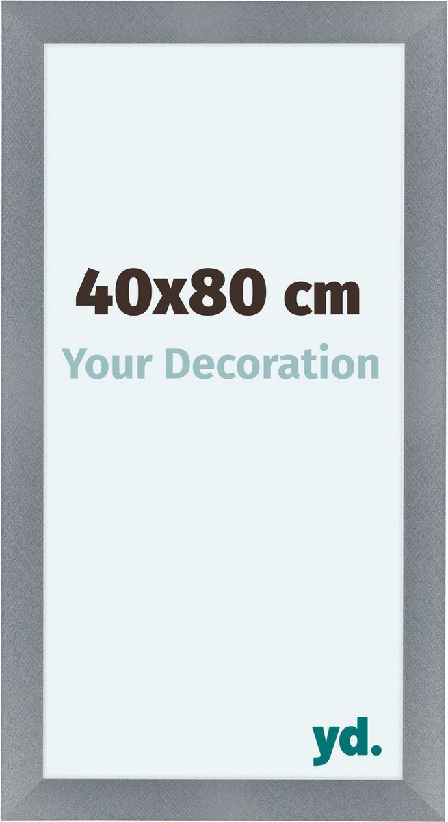 Your Decoration Como Mdf Fotolijst 40x80cm Aluminium Geborsteld - Grijs