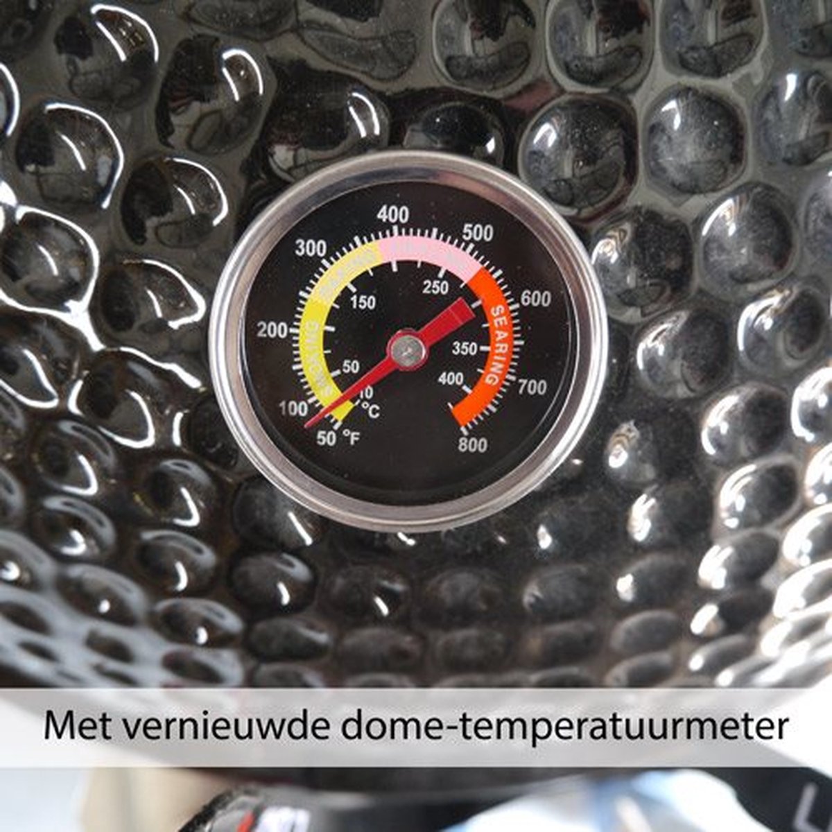 Diverse Auplex Kamado Classic Compleet - Keramiek - Large - 47cm Ø Grilloppervlak - Zwart