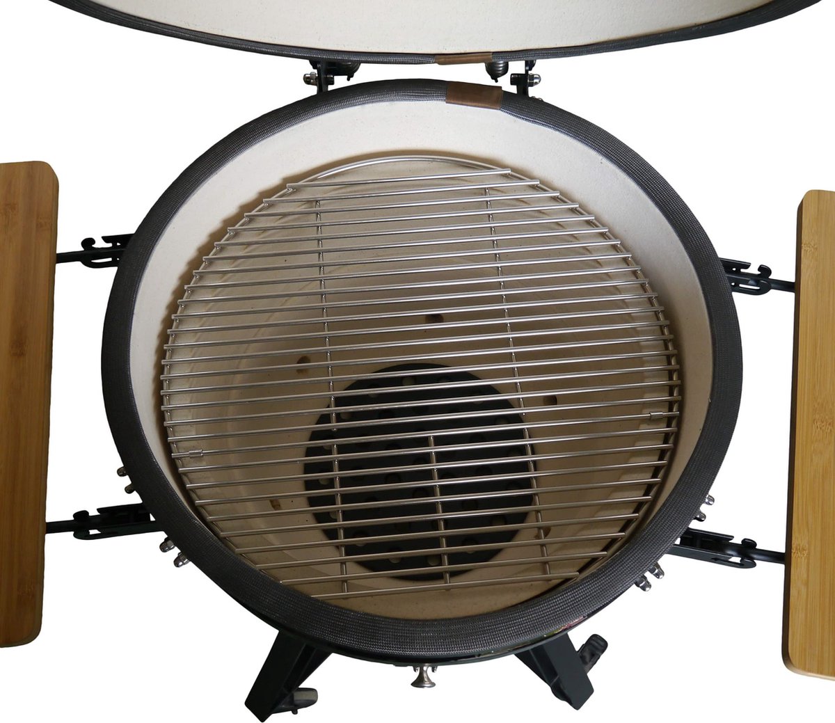 Diverse Auplex Kamado Classic Compleet - Keramiek - Large - 47cm Ø Grilloppervlak - Zwart