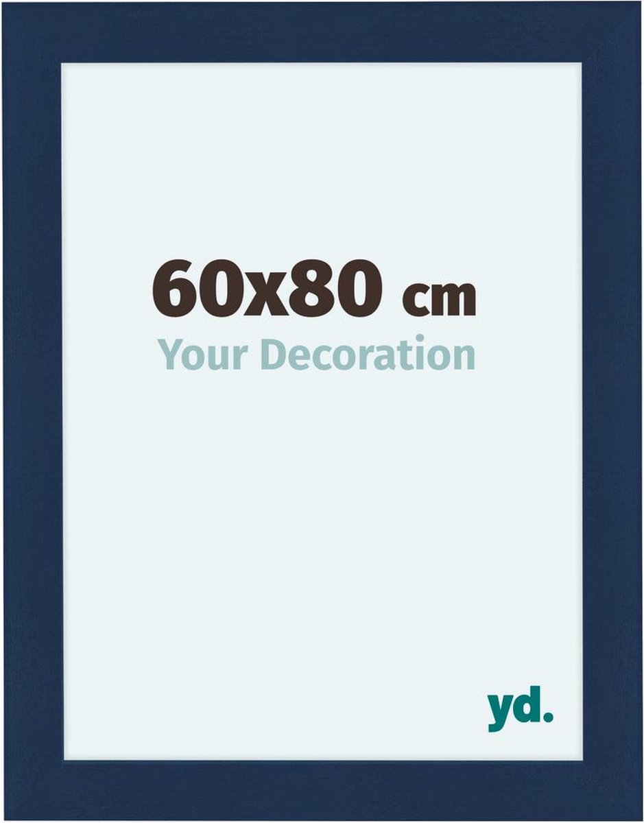 Your Decoration Como Mdf Fotolijst 60x80cm Donker Geveegd - Blauw