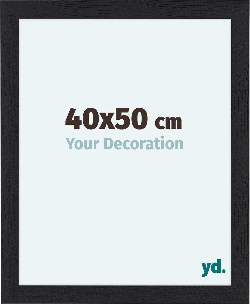 Your Decoration Como Mdf Fotolijst 40x50cm Houtnerf - Zwart