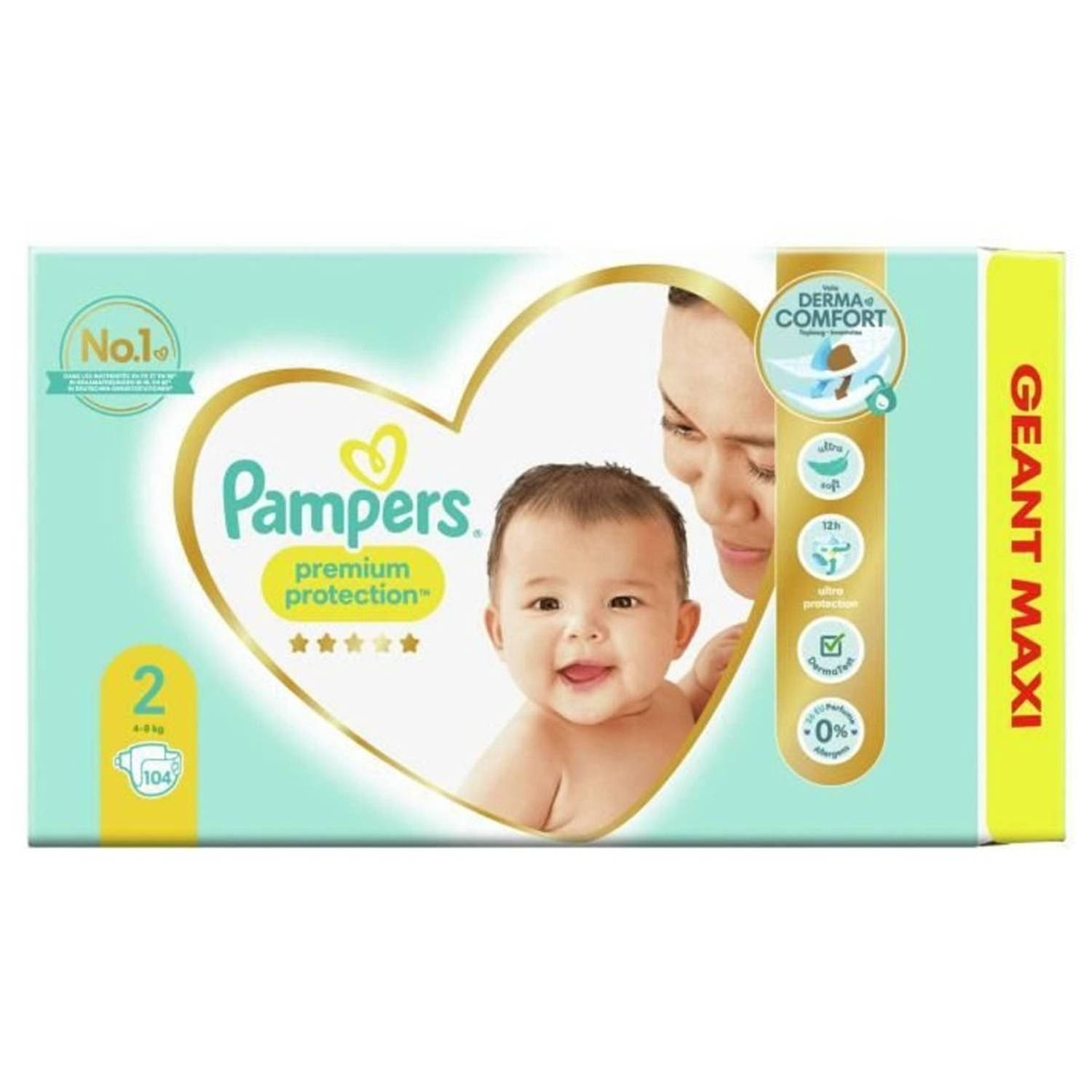 Pampers - Premium Protection - Maat 2 - Mega Pack - 104 Luiers