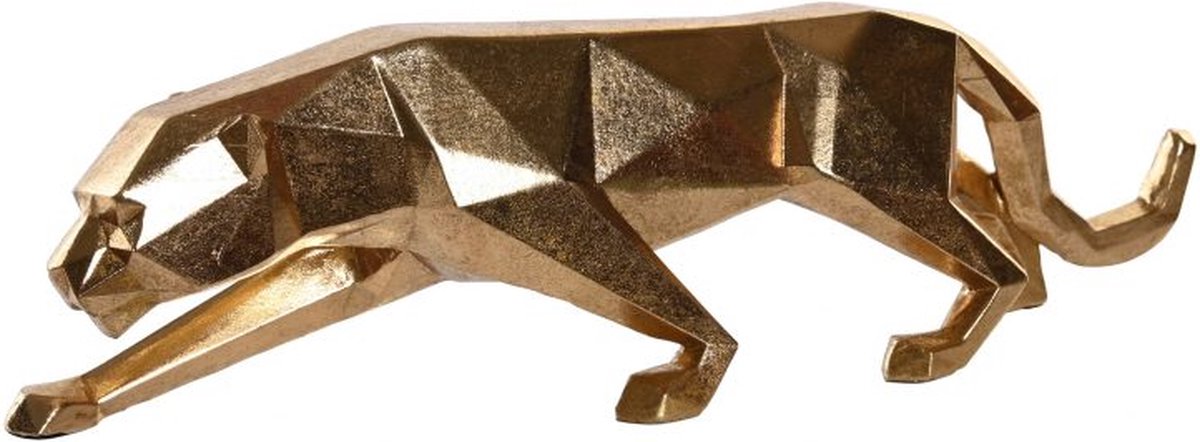 Casa Di Elturo Deco Object Panther Origami - Goud - B36 Cm X H10 Cm - Zwart