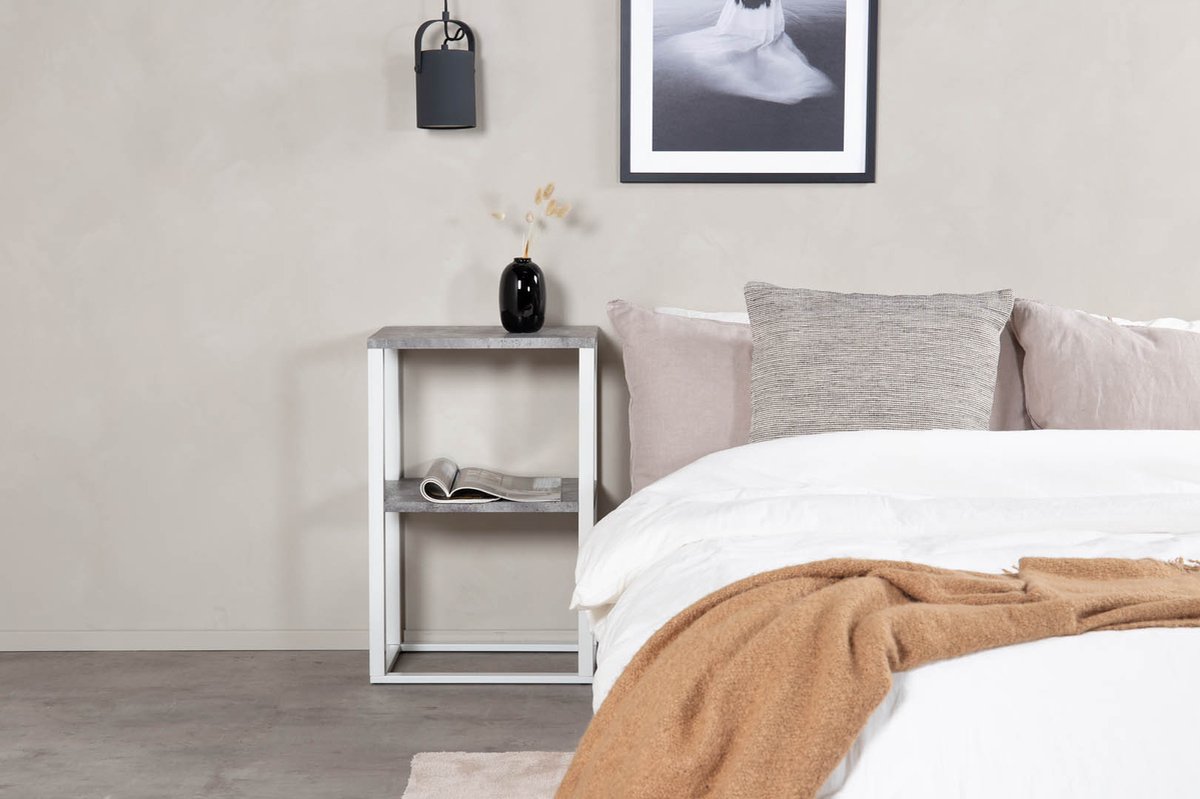 Rise Nachtkasje 30x45cm Wit.