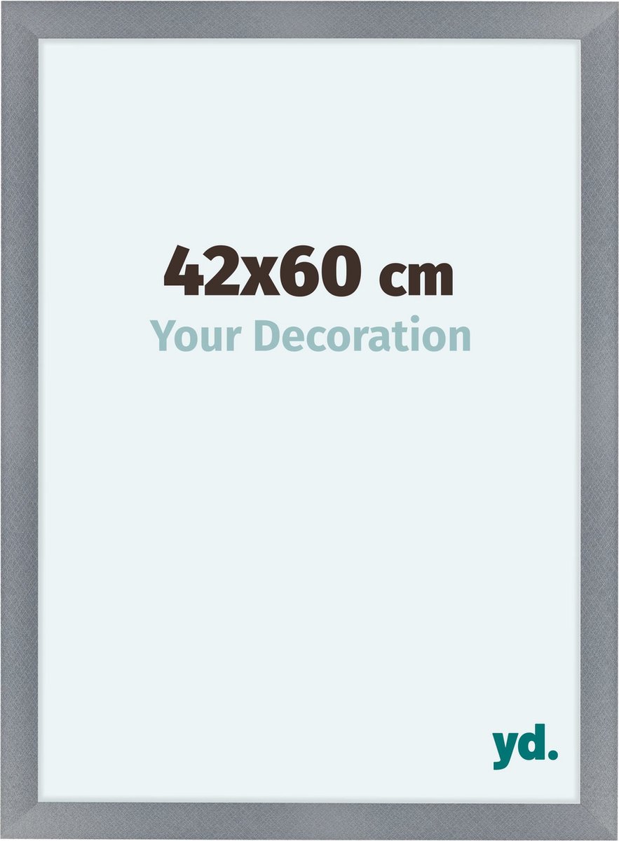 Your Decoration Como Mdf Fotolijst 42x60cm Aluminium Geborsteld - Grijs