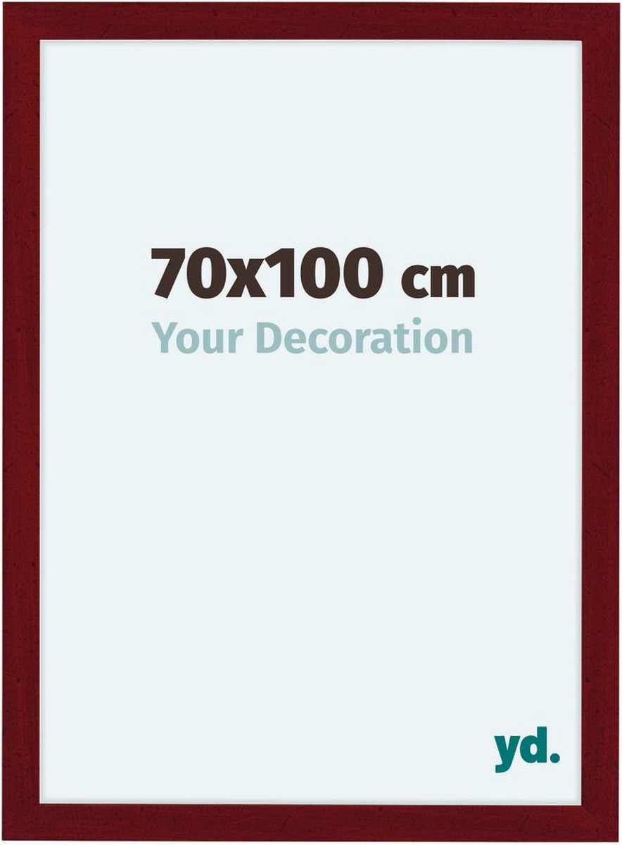 Your Decoration Como Mdf Fotolijst 70x100cm Wijn Geveegd - Rood