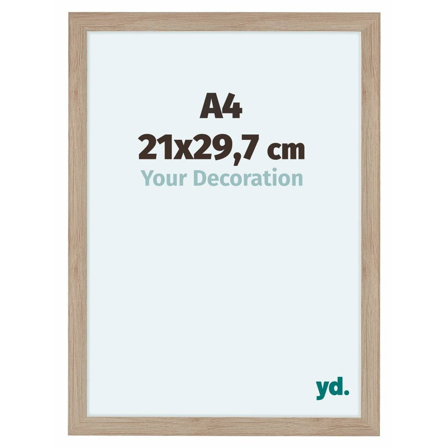 Your Decoration Como Mdf Fotolijst 21x29,7cm A4 Eiken Licht - Bruin