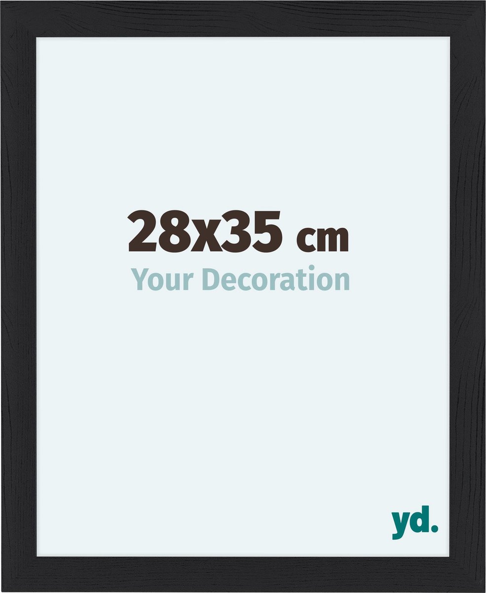 Your Decoration Como Mdf Fotolijst 28x35cm Houtnerf - Zwart