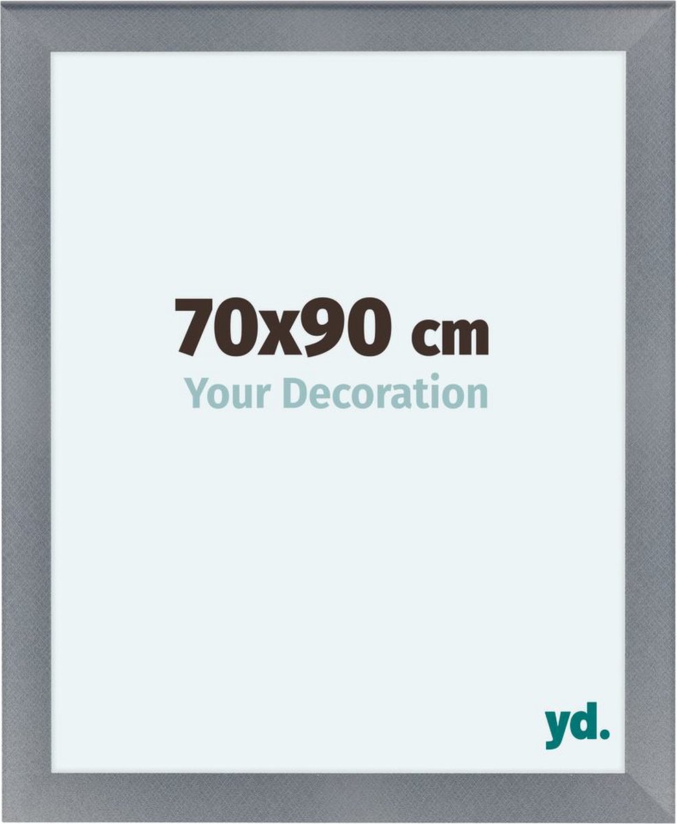 Your Decoration Como Mdf Fotolijst 70x90cm Aluminium Geborsteld - Grijs