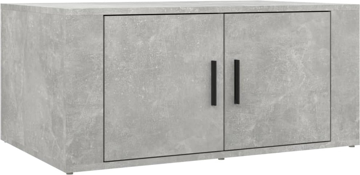 Vidaxl Salontafel 80x50x36 Cm Bewerkt Hout Beton - Gris