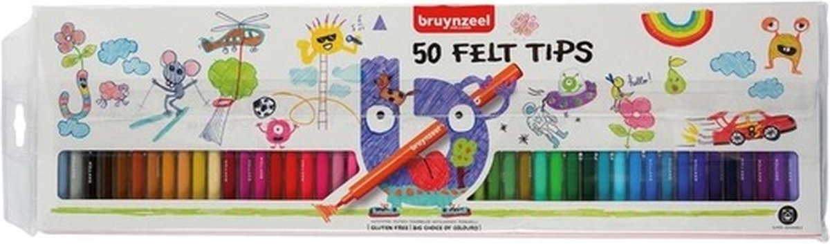 Dieren Kleurboek Met 50x Topwrite Viltstiften Set - Kleurboeken