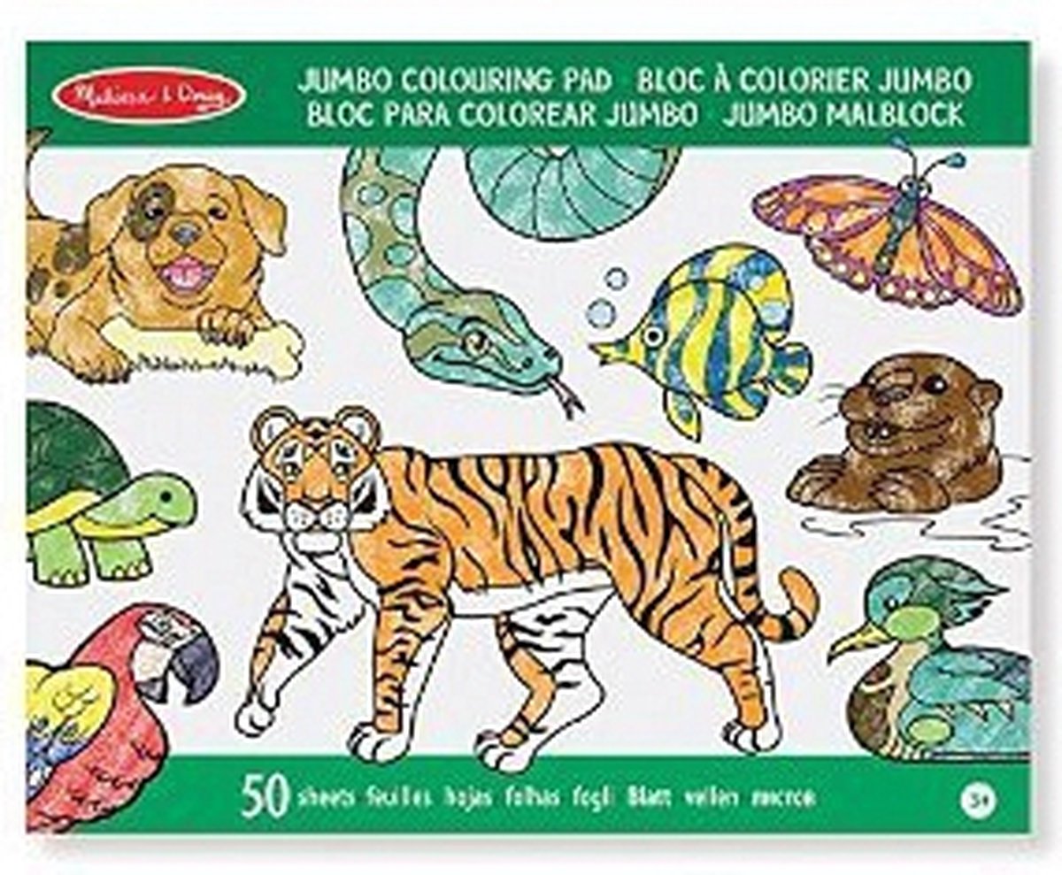 Dieren Kleurboek Met 50x Topwrite Viltstiften Set - Kleurboeken