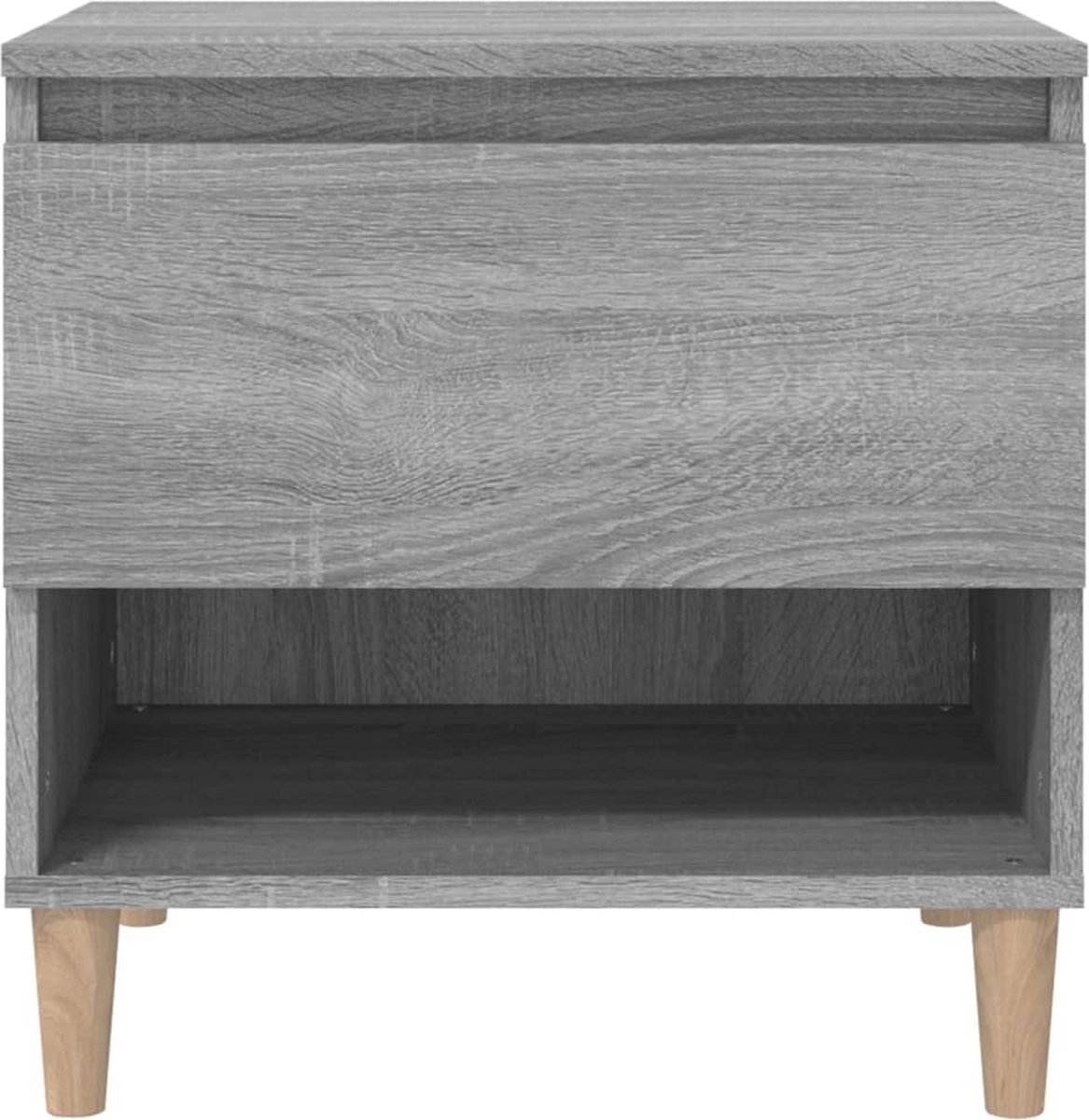 Vidaxl Nachtkastjes 2 St 50x46x50 Cm Bewerkt Hout Sonoma Eiken - Grijs