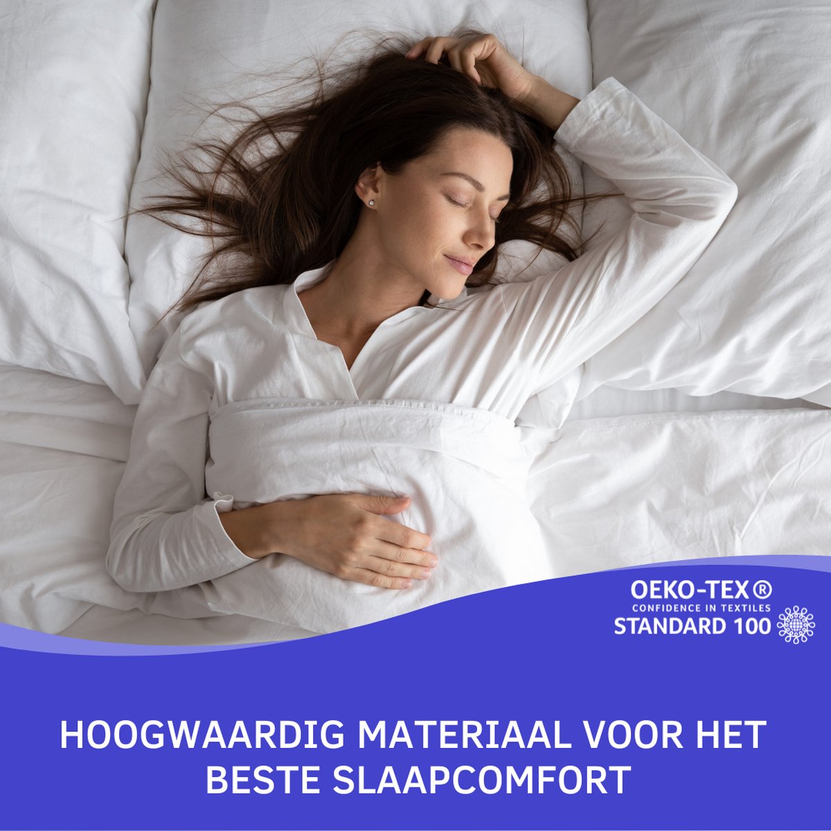 Slaaptextiel Zavelo Double Jersey Hoeslaken Wit-1-persoons (90x220 Cm)