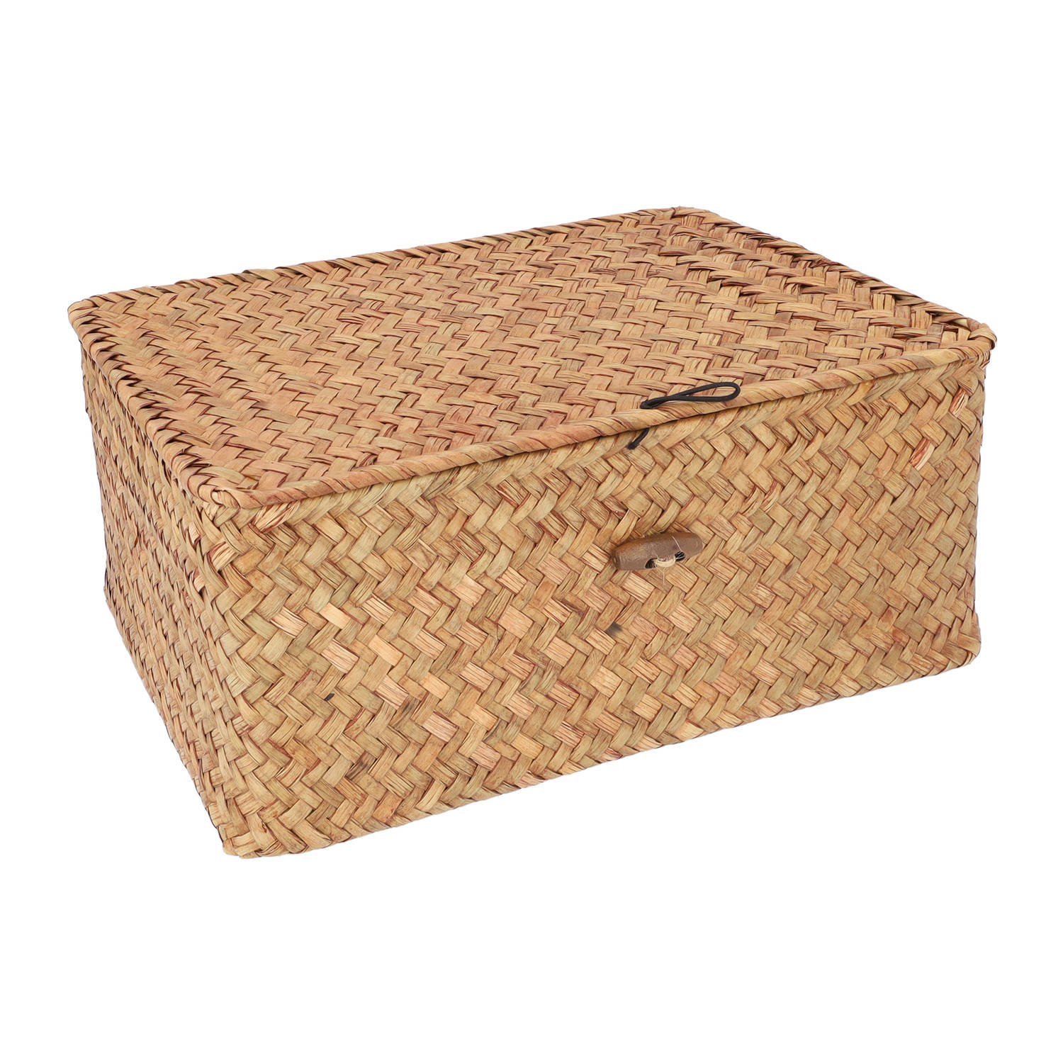 Quvio Opbergmand - 29 X 19 X 12 Cm - Rotan - Bruin