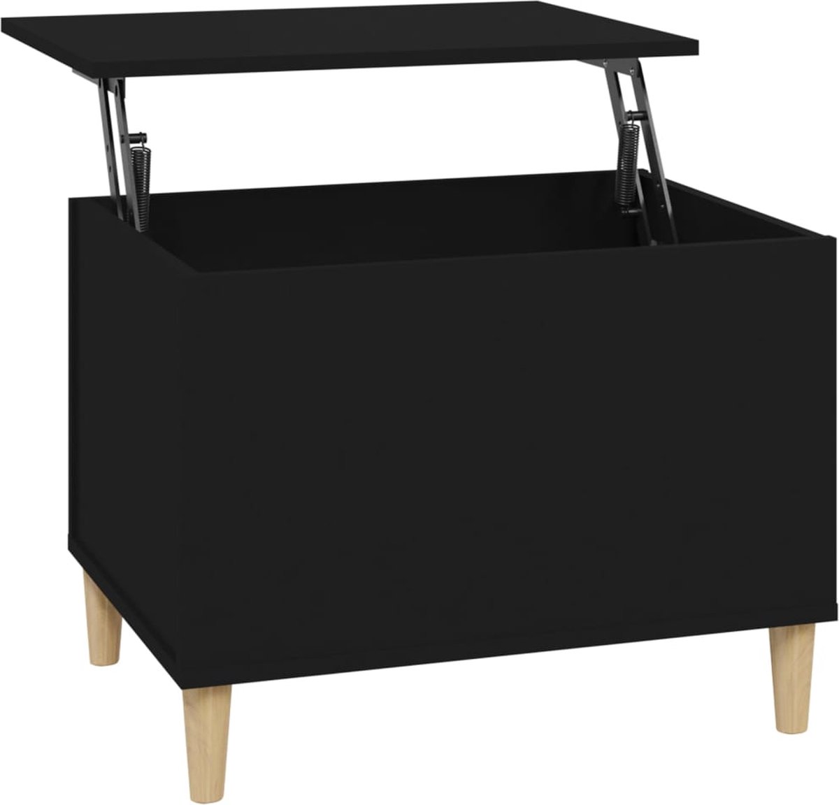 Vidaxl Salontafel 60x44,5x45 Cm Bewerkt Hout - Negro