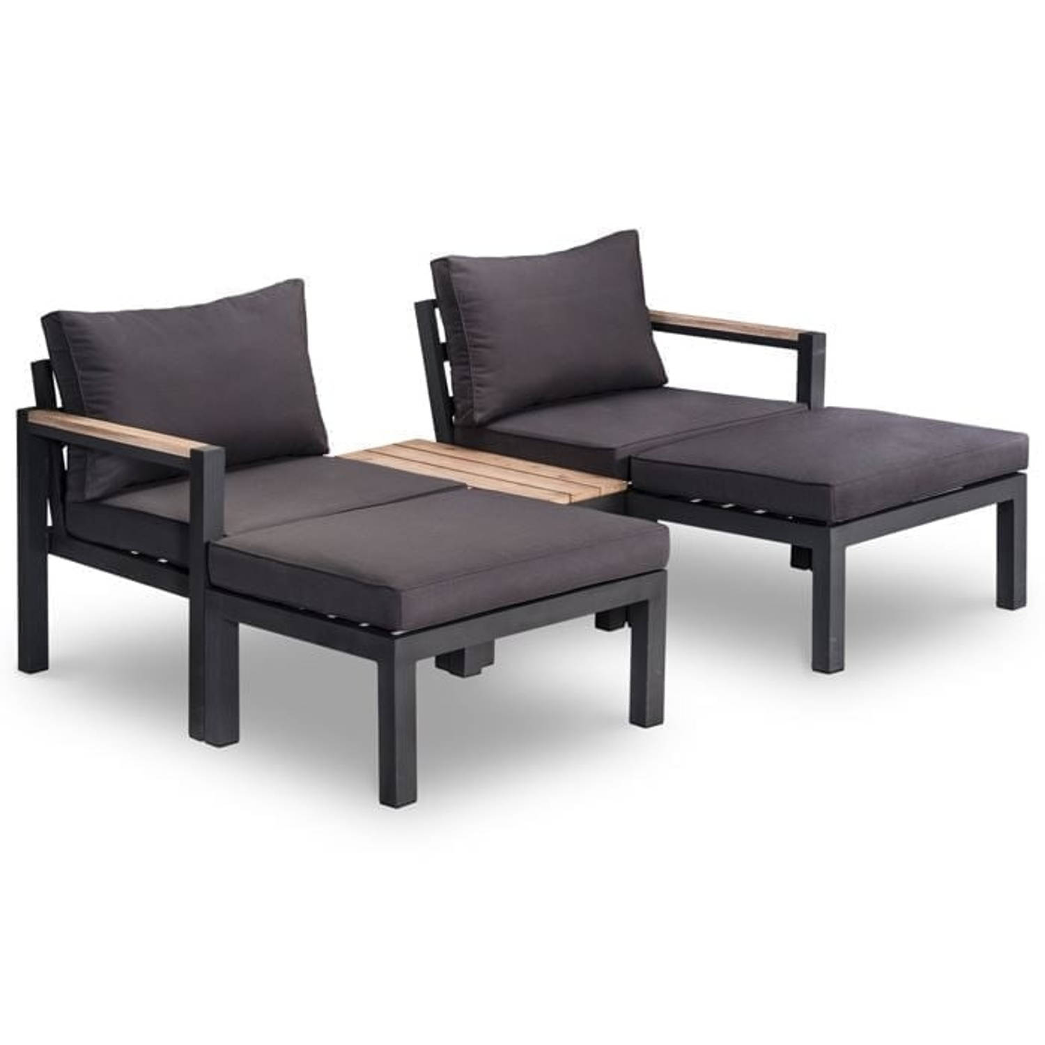 Tete A Tete Firenza Acacia Black/c102/239 4-dlg. - Zwart