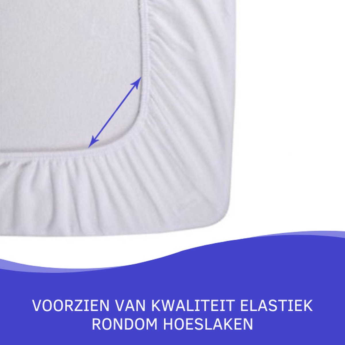 Slaaptextiel Zavelo Double Jersey Hoeslaken Creme-1-persoons (90x220 Cm) - Beige