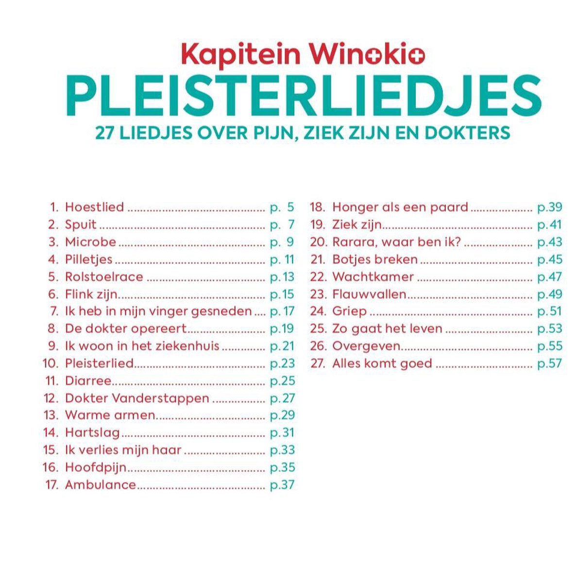Kapitein Winokio Bvba Pleisterliedjes