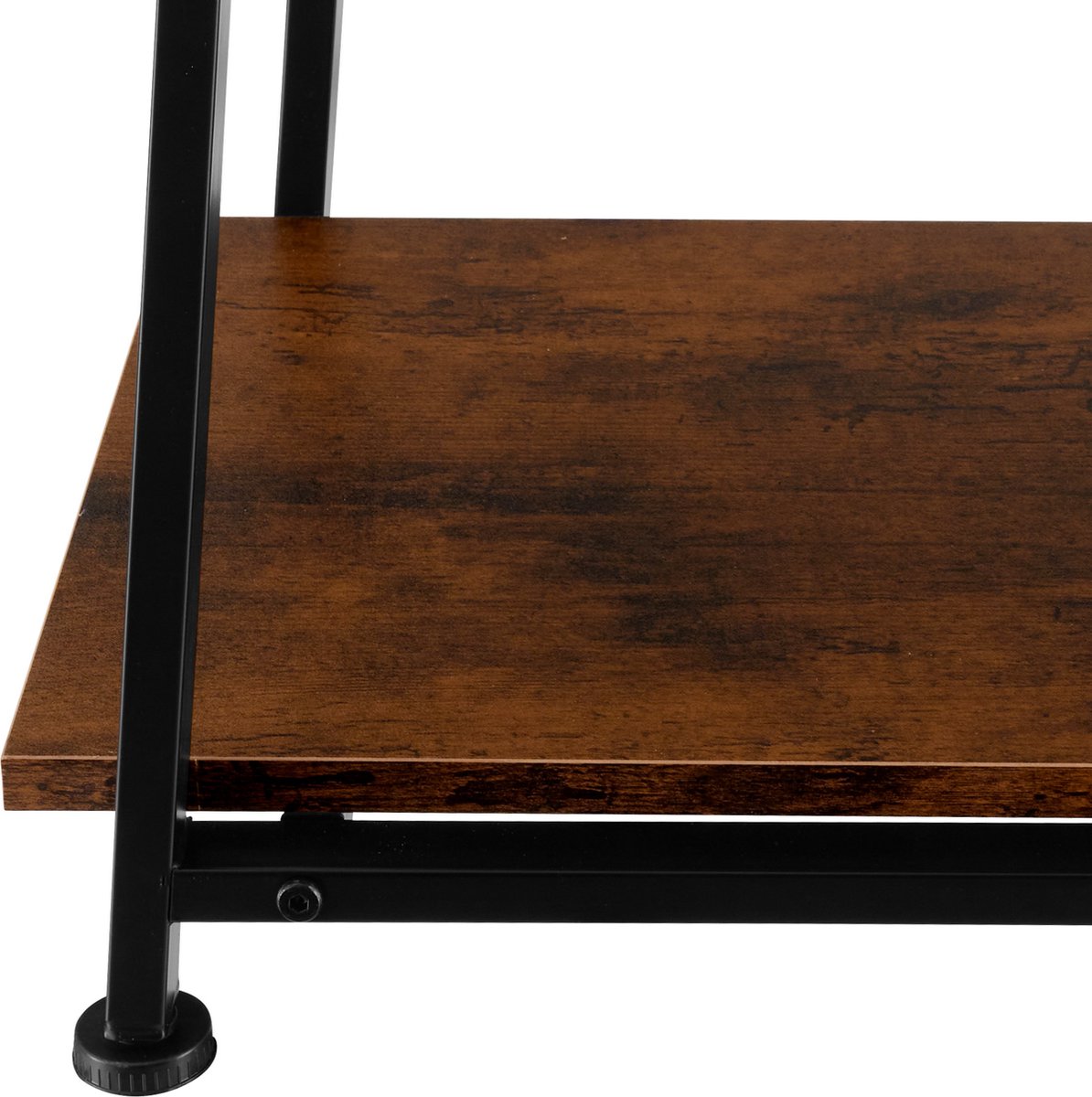 Tectake - Bureau Paisley 120x50x73,5cm - Indrustrieel Donker - 404696 - Bruin